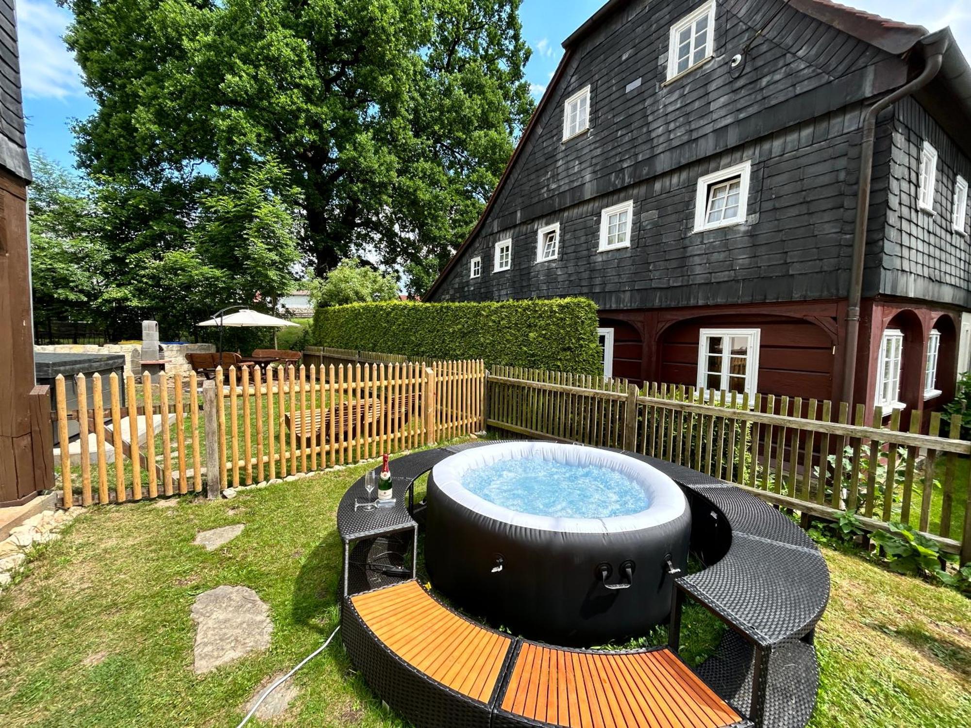 Fewo Frushi Mit Whirlpool, Infrarotsauna Großschönau Kültér fotó